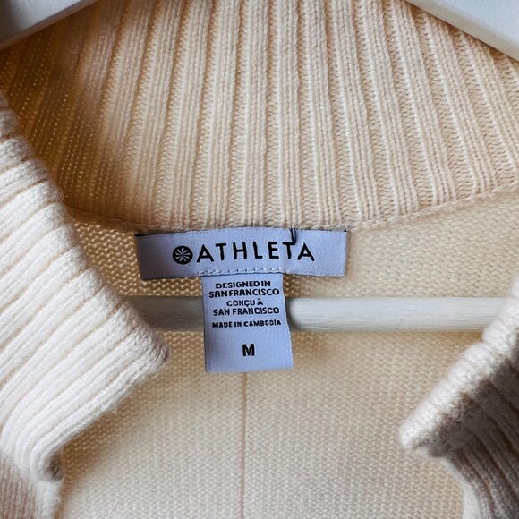 Athleta Spirit Wool Cashmere Wrap Cardigan , Size M P10 - Picture 4 of 9